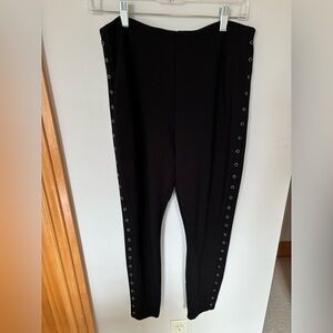 Lysse Black Leggings with Side Rivets